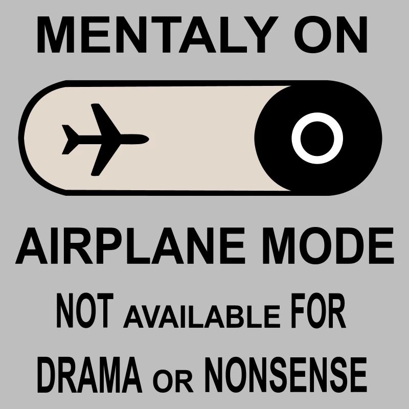 Mental im Flugzeugmodus