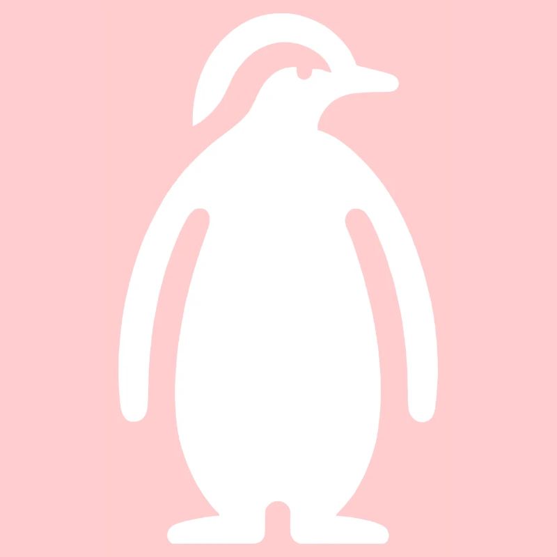 Pinguin Silhouette Elegantes Design