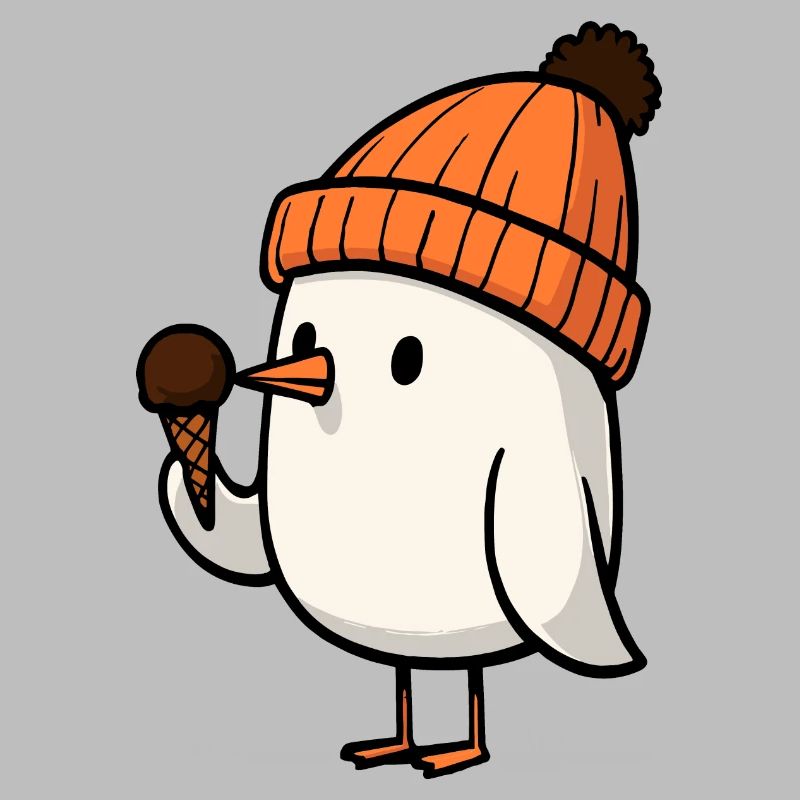 Nordsee Moin Möwe Mütze Eis Schokolade Eiscreme
