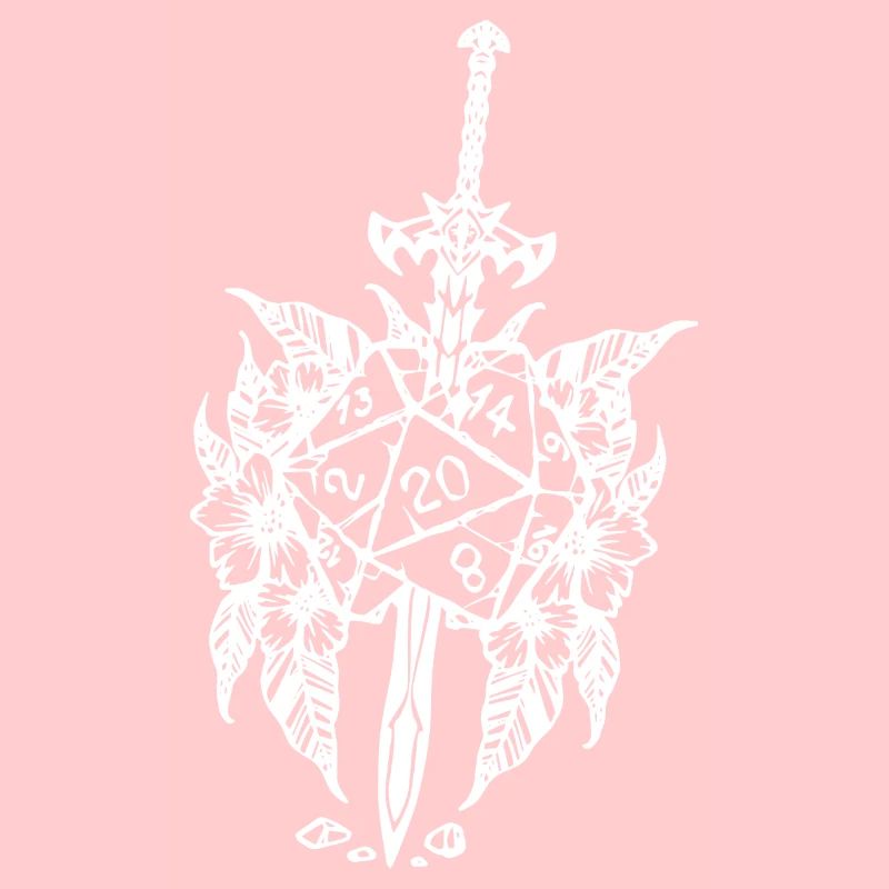 D20 rpg game épée fleur
