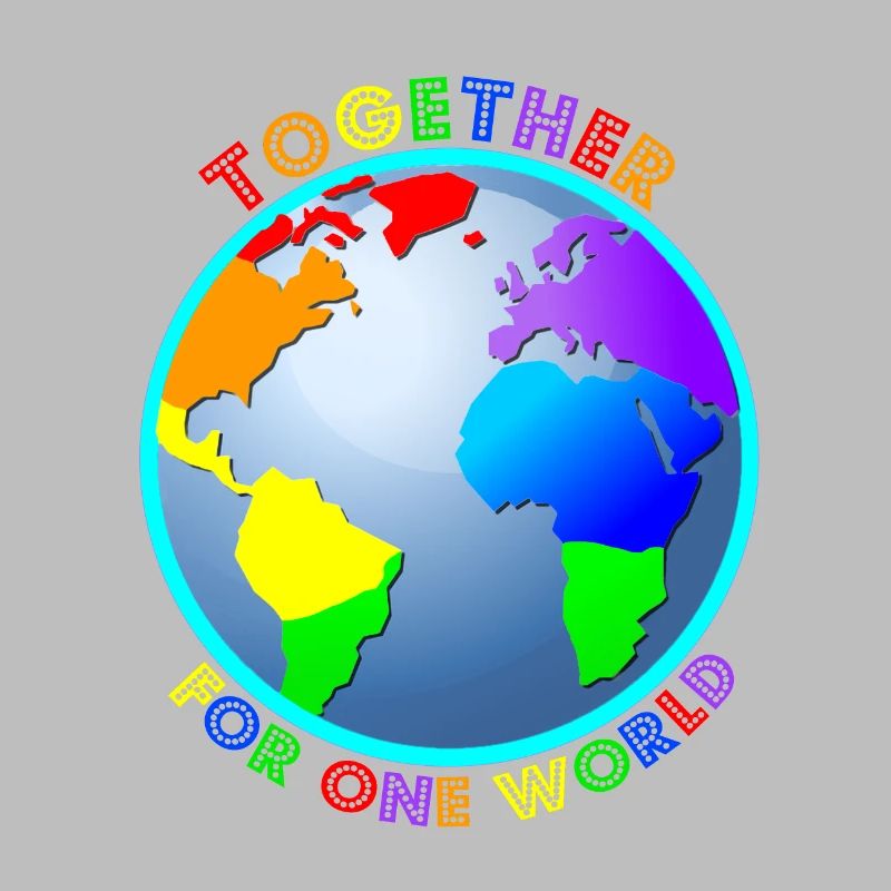 Statement: "For One World" - Regenbogenfarben