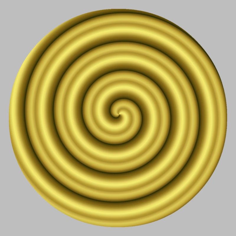 3D Hypnosis Gold Gift Idea Optical Illusion