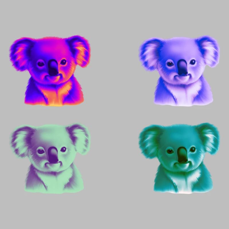 Koala Colorful Gift Idea Koalas Pop Art Pop Art