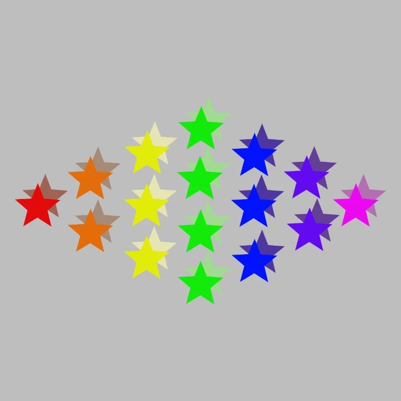 Sterne bunt Regenbogen Geschenkidee