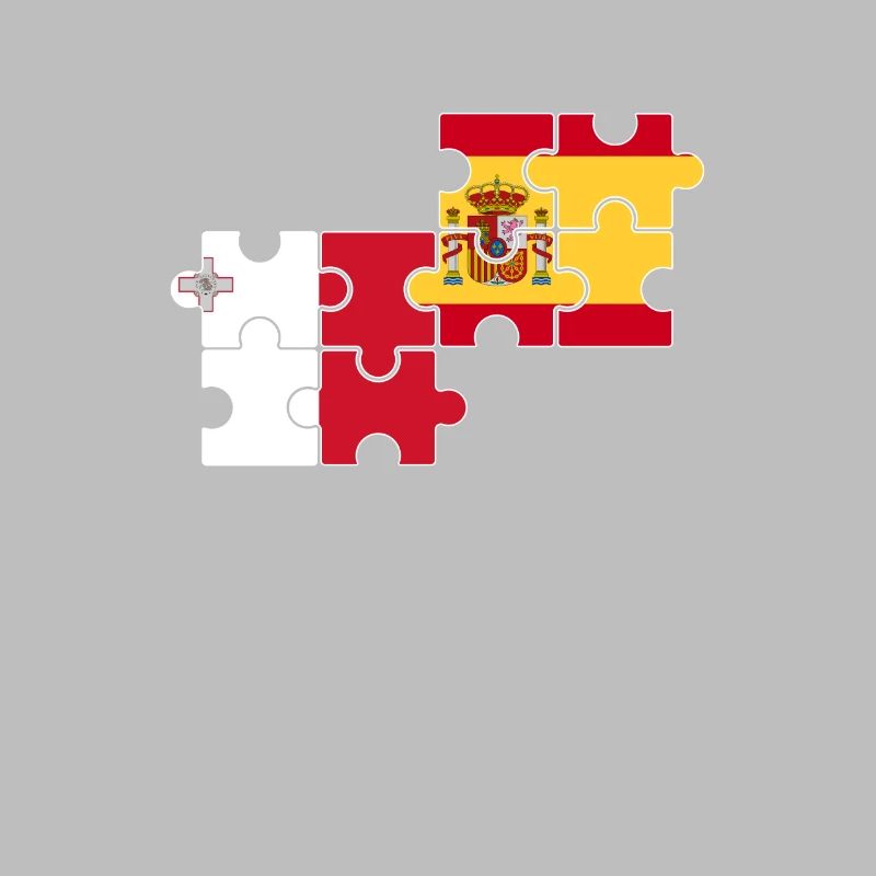 Malta Spanien Flagge Spanisch Maltesisch