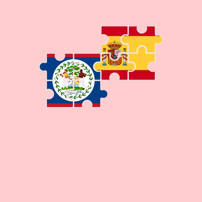 Belize Espagne Drapeau Belizer