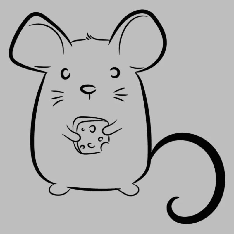Maus mit Käse