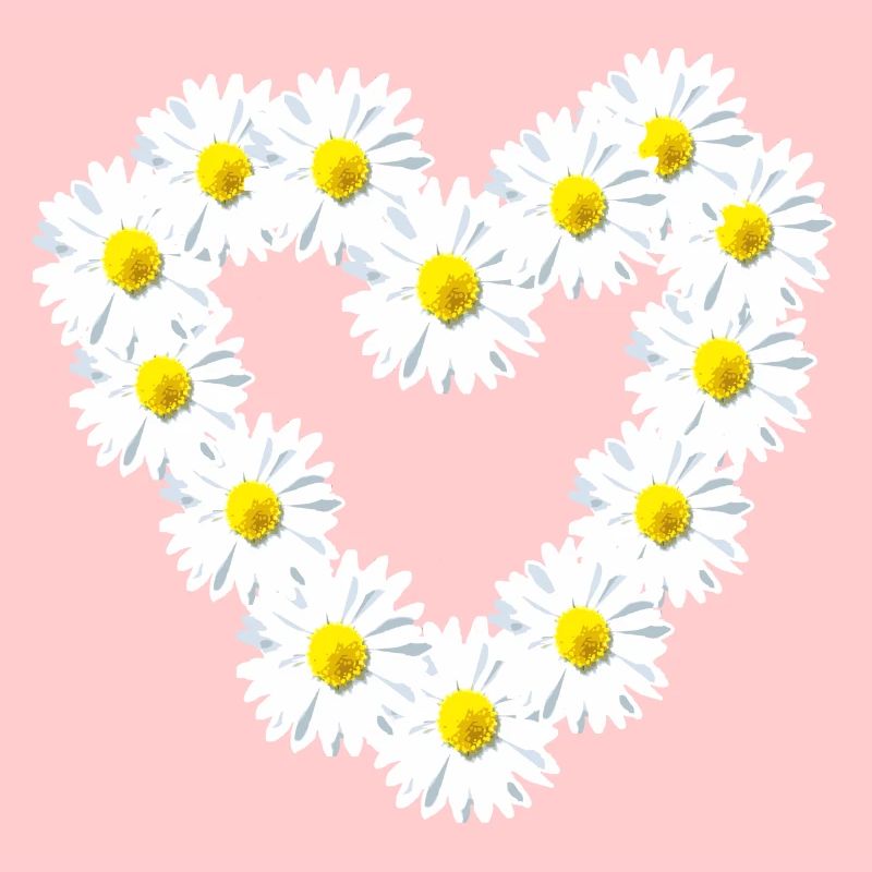Herz Gänseblume Gänseblümchen Herzlich