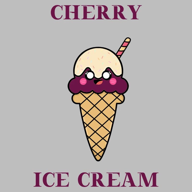 Eis Kirsche Cherry Ice Cream Geschenkidee Eiscreme