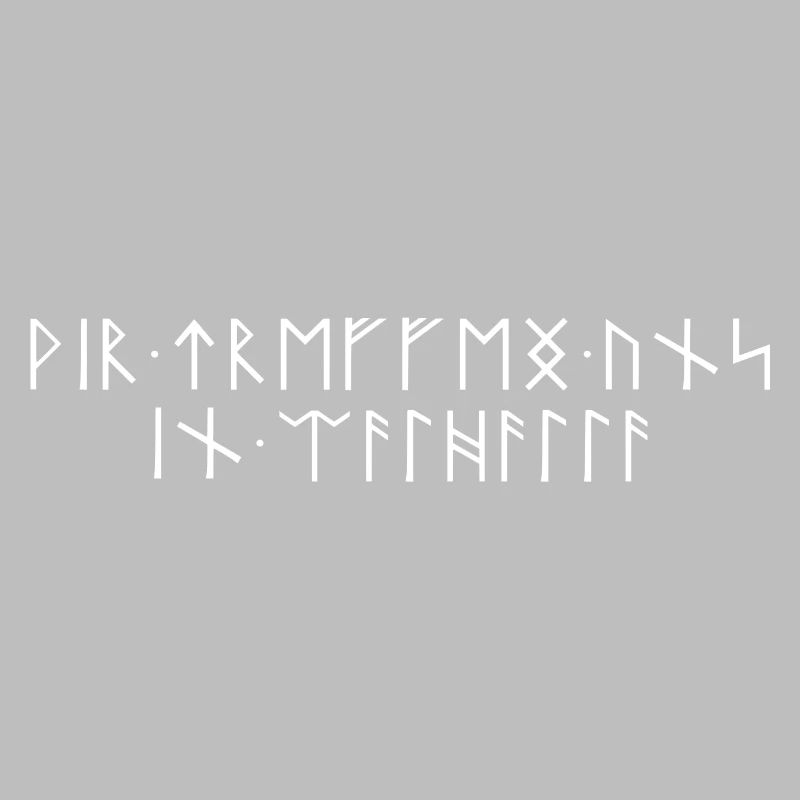 We meet in Valhalla Runic Script Teutons