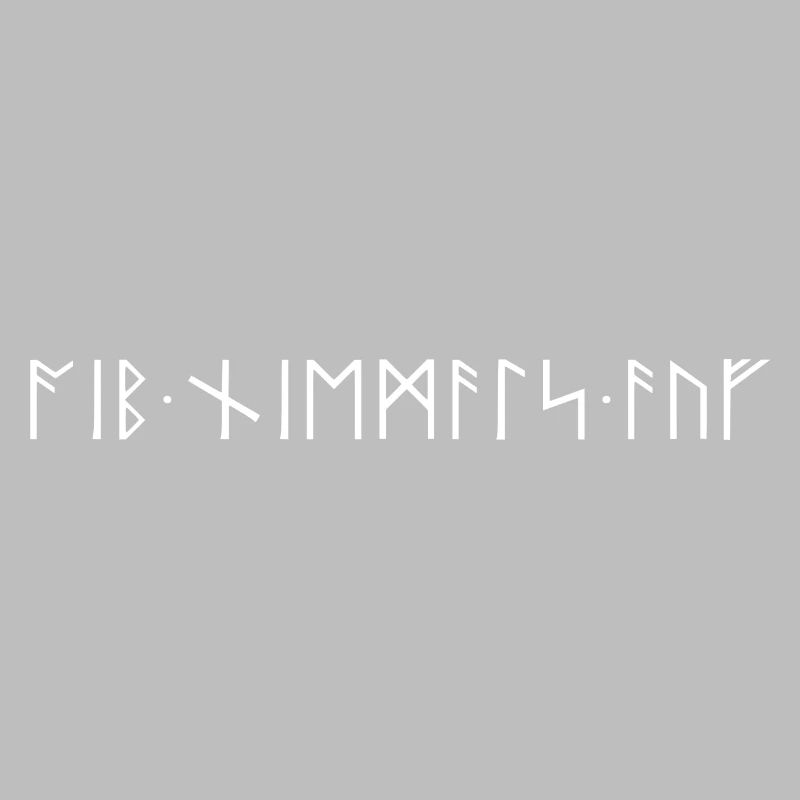 Gib niemals auf Runen Schrift Germanen Wikinger