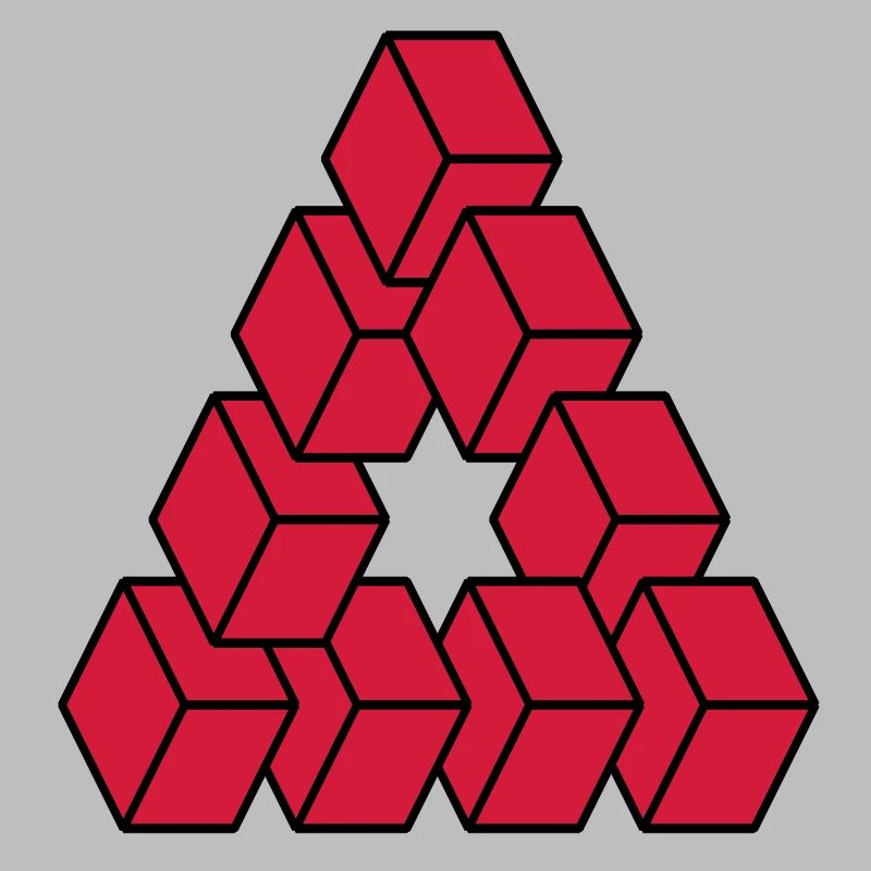 Optical illusion - Impossible figure