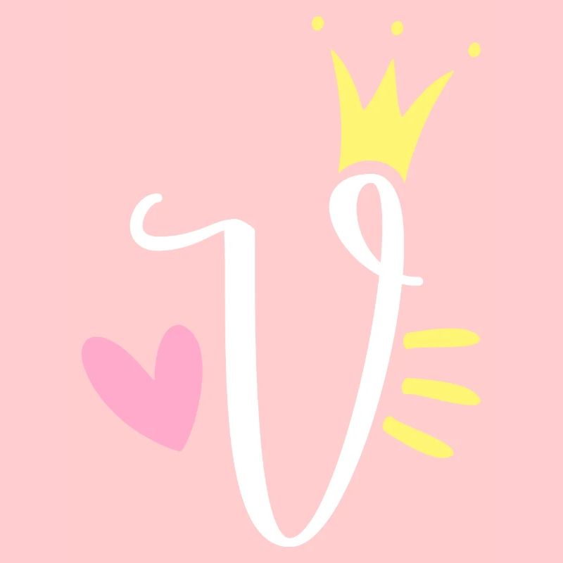 Letter V Initial Letter Crown