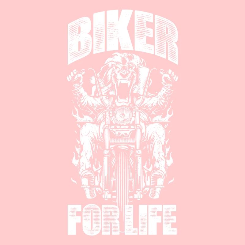 Motorcycle Biker Forever Saying Lion