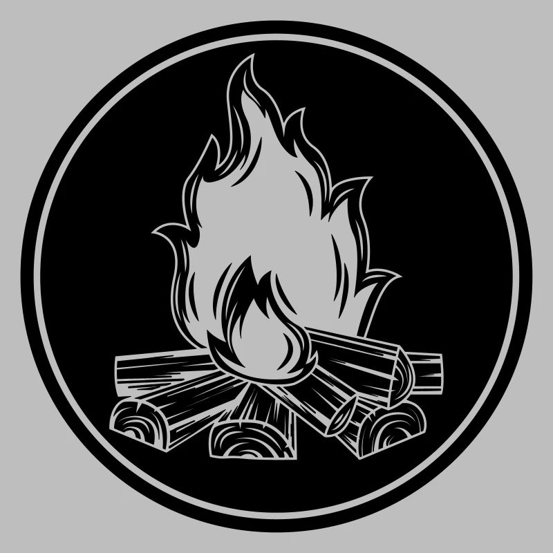 campfire flame symbol fire