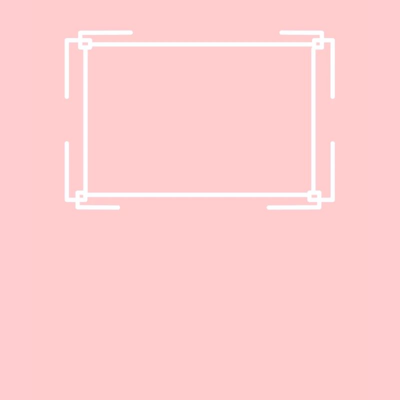 Rectangular frame in white basic text