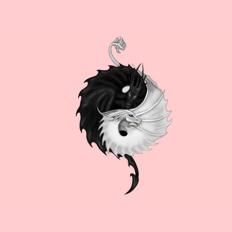 Yin yang dragons
