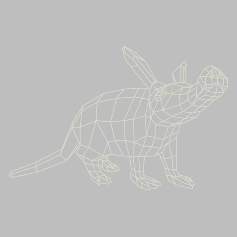 Aardvark Wireframe by Paperwolf