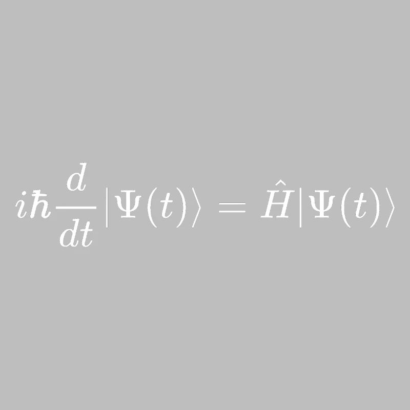 Schrödinger equation - time dependent - white