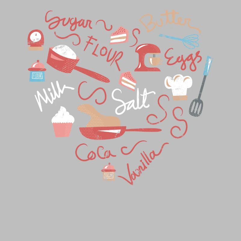 Herz-backen-design Für Bäcker Oder Backfans