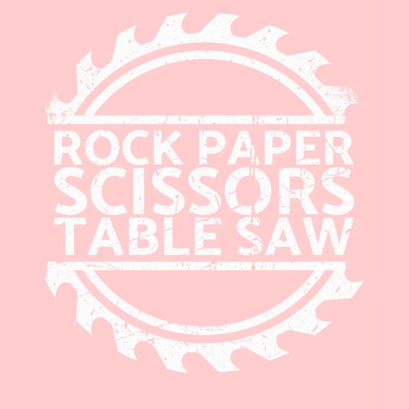 Scie circulaire à table à ciseaux en papier de roche pour charpentiers