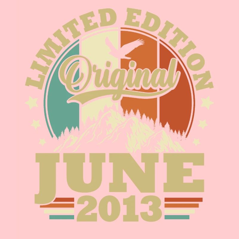 Geburtstagsgeschenk geboren im Juni 2013