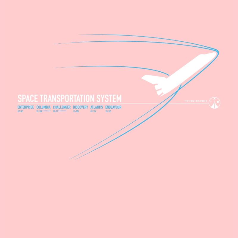 Navette spatiale (impression bleue)