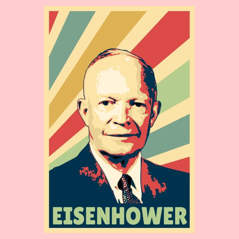 Dwight D. Eisenhower Vintage Farben