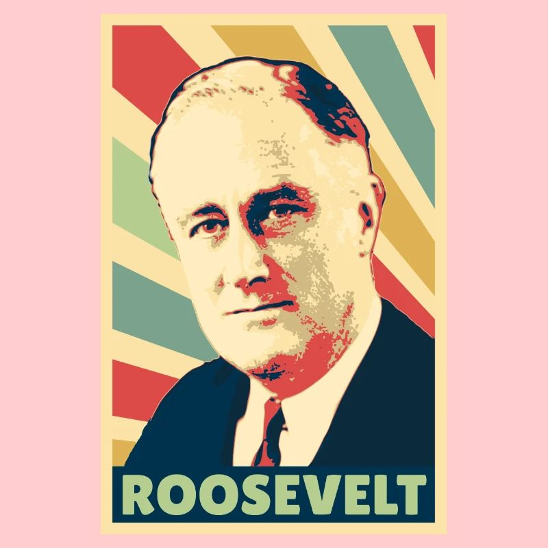 Franklin D. Roosevelt Vintage Farben