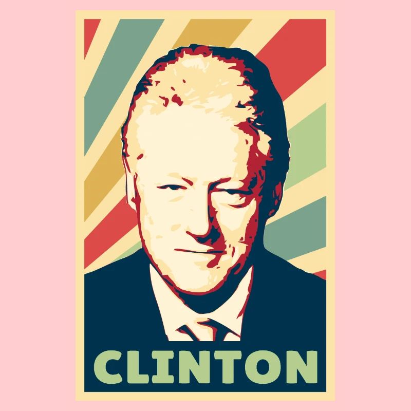 Bill Clinton Vintage Farben