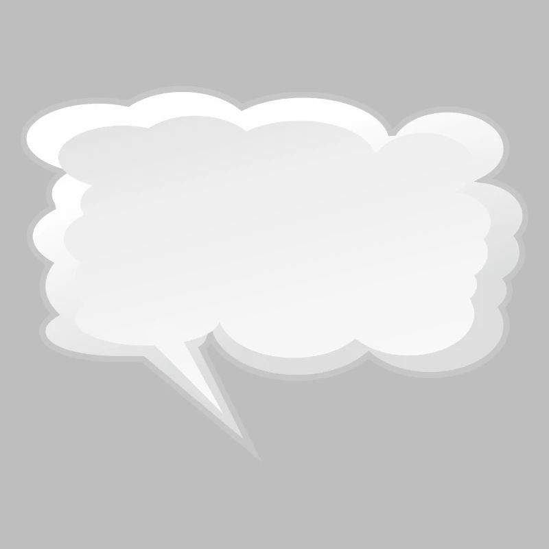 Speech bubble empty to fill in