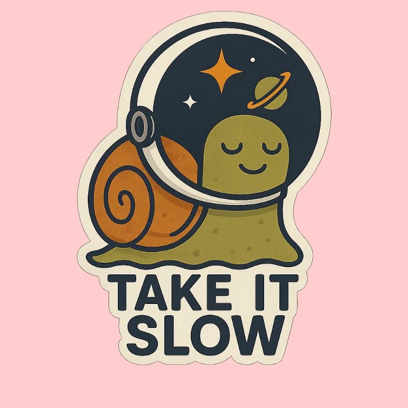 Take it slow - snail's pace in space, so what?