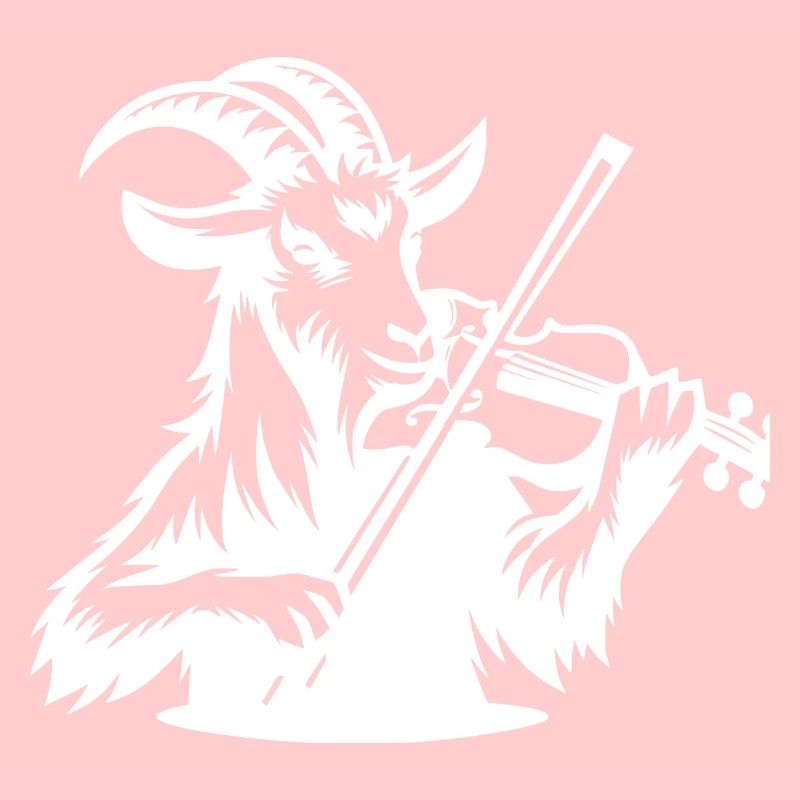 Conception de Silhouette de chèvre et Geiger