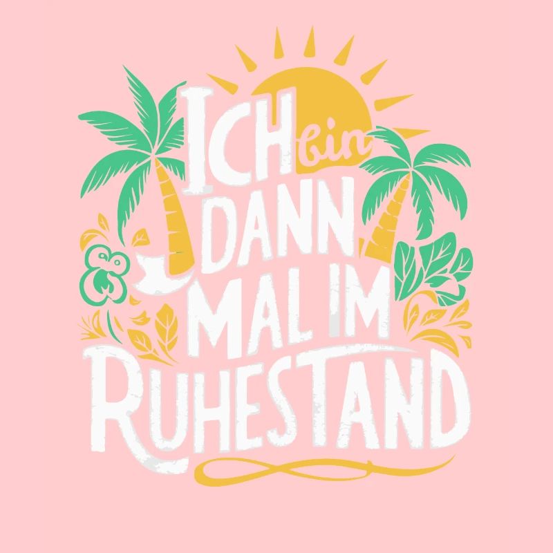Ruhestand Palmen Rente Abschiedsgeschenk Bald