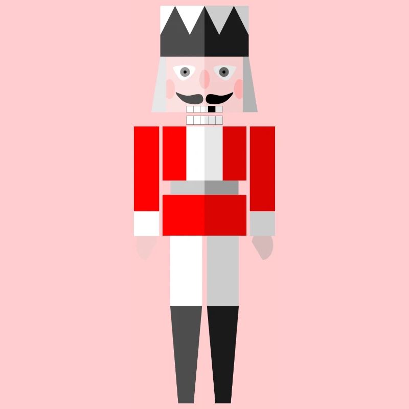 Christmas Graphic Nutcracker Red by Cultform