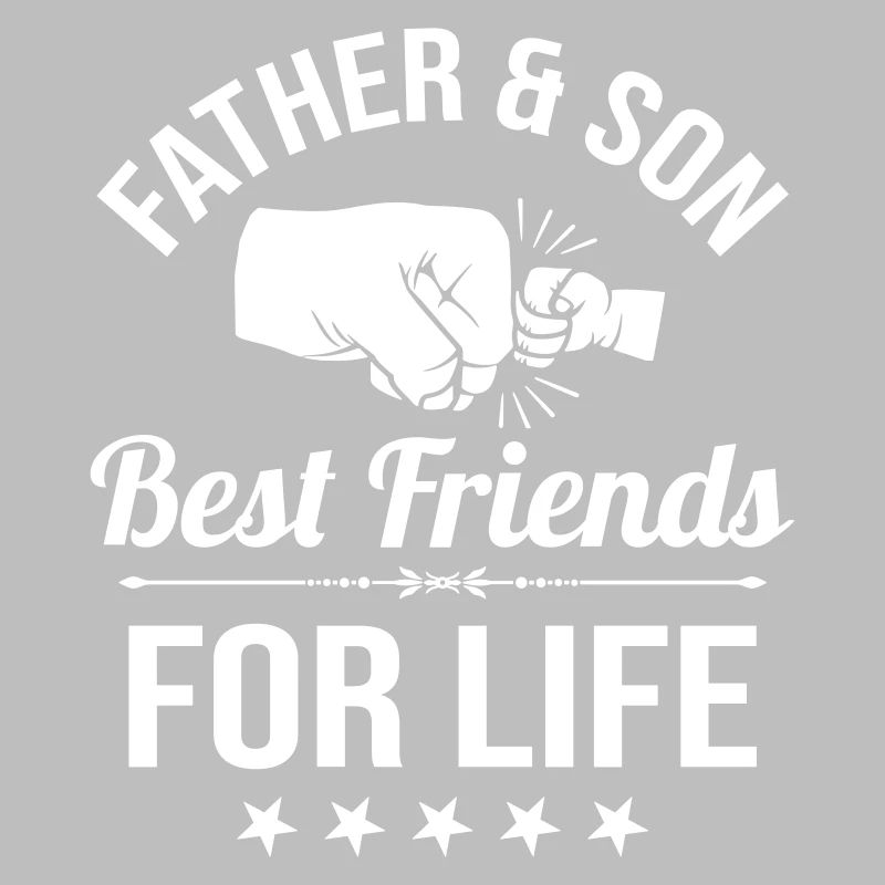 Vater und Sohn beste Freunde Faust Faustcheck Papa