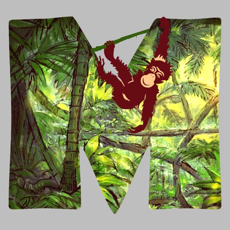 jungle with monkey m