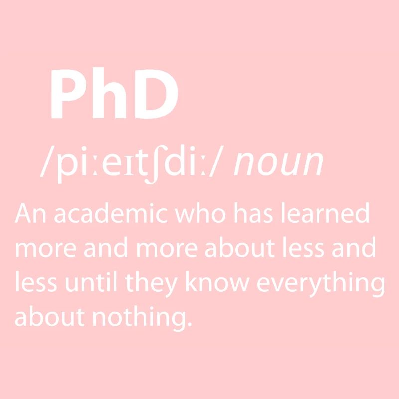 PhD Funny Dictionary Définition