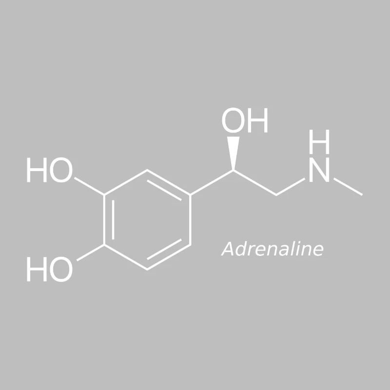 Adrenaline molecule - white by name