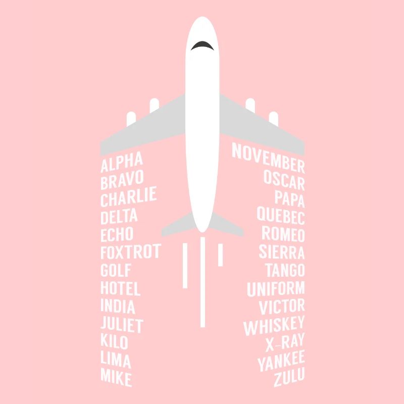 Aviation pilot airplane phonetic alphabet