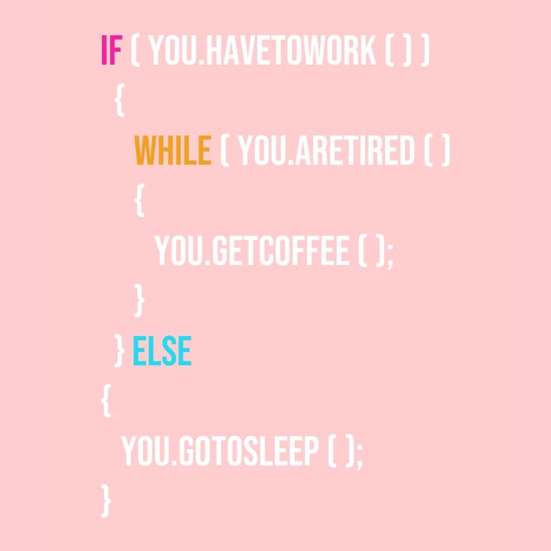 Funny Programmer Codes Coffee And Sleep