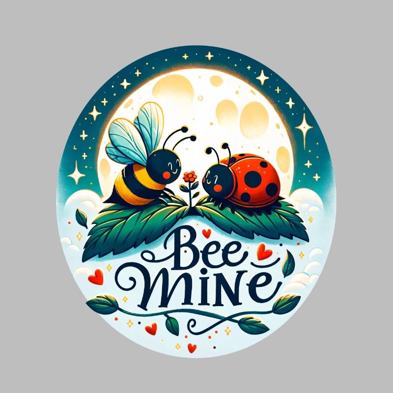 Bee Mine: Whimsical Bee & Ladybug Playful