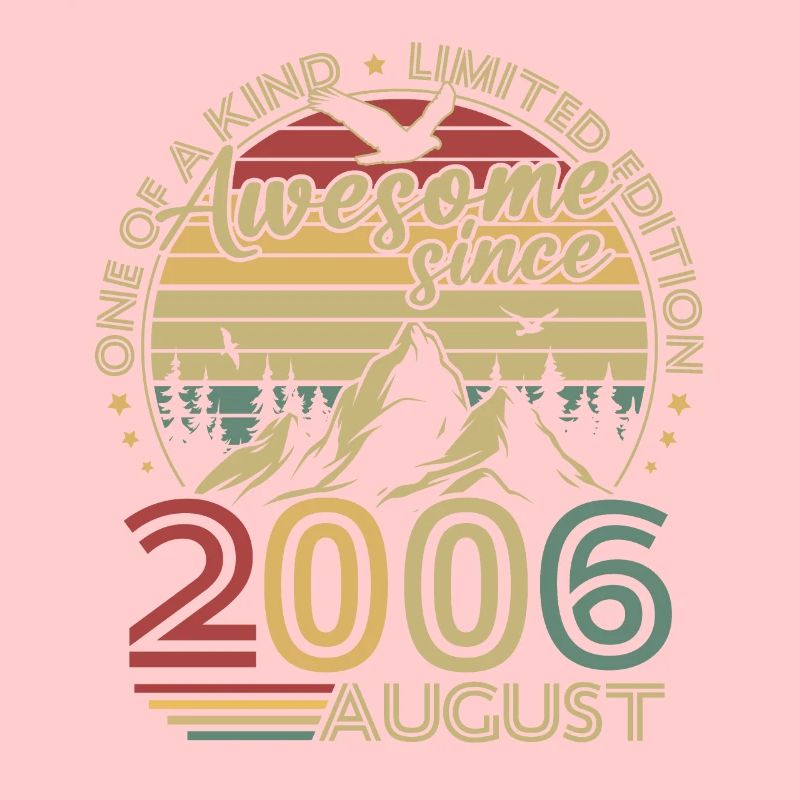 Vintage August 2006 Retro Birthday Gift