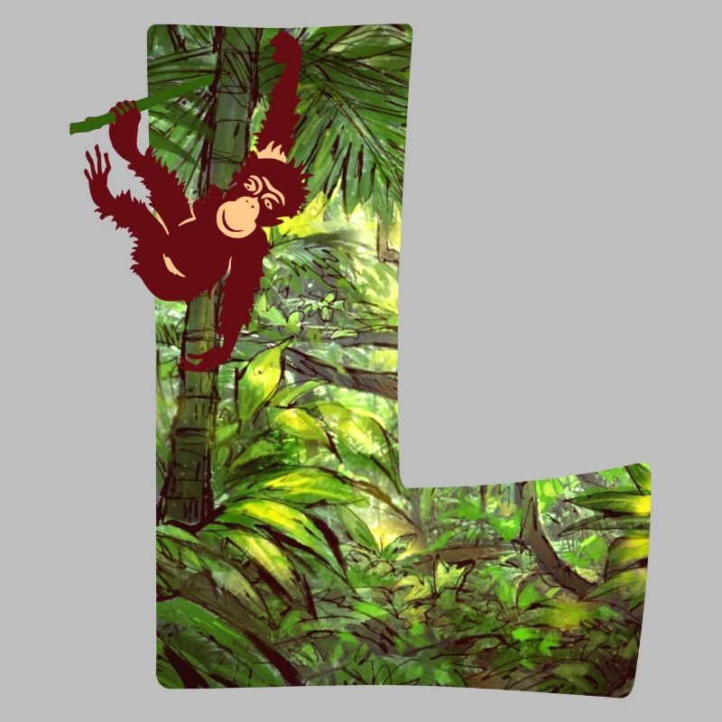 jungle with monkey l