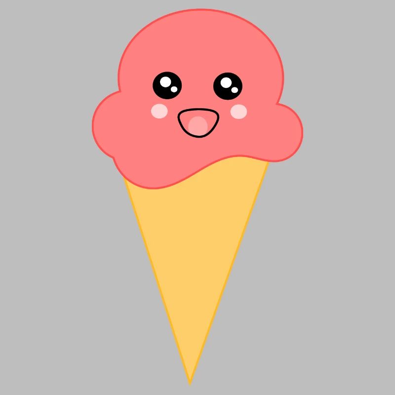 Eis Eiscreme Erdbeereis