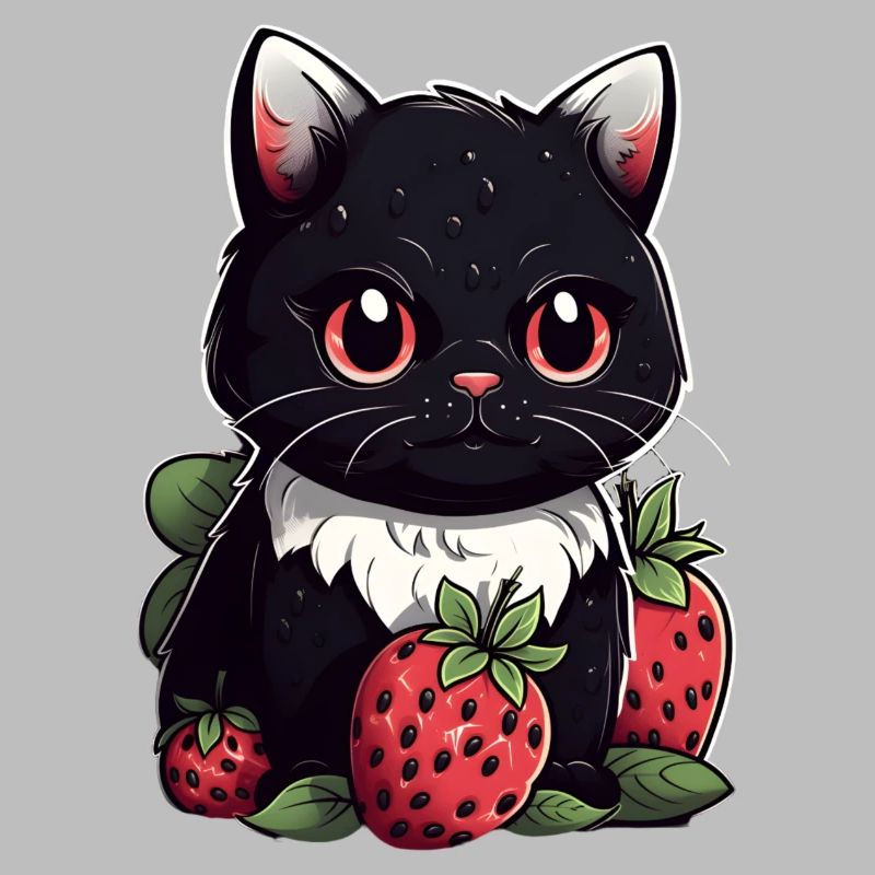 Ragamuffin Erdbeere Katze Geschenk
