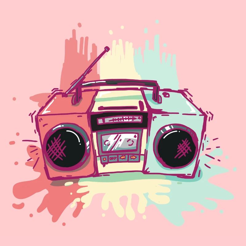 Ghetto Blaster cassette recorder