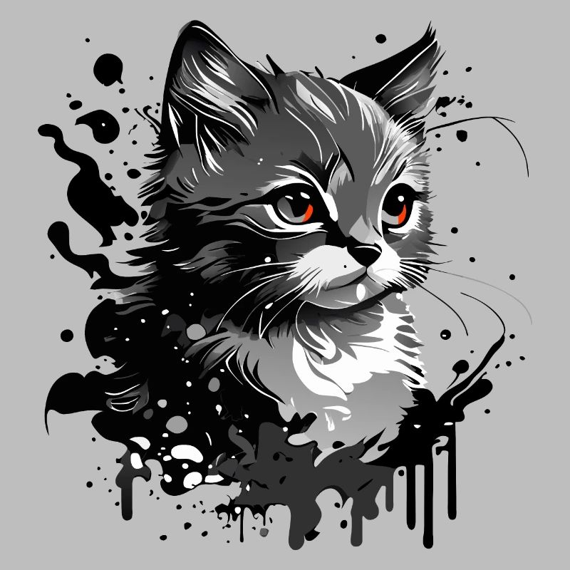 kleines Kätzchen, junge Katze