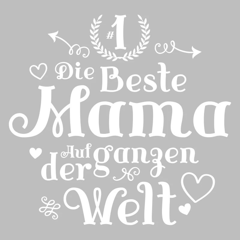 Die Beste Mama Herz Spruch Muttertag