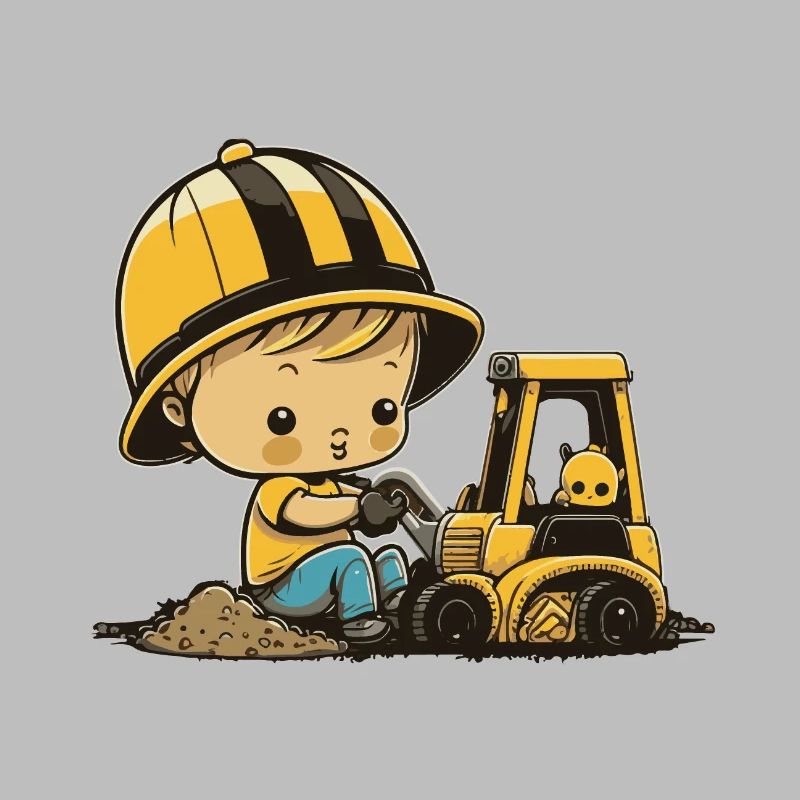 Small construction worker